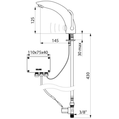 Mitigeur électronique TEMPOMATIC MIX 2