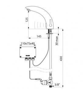 Mitigeur électronique TEMPOMATIC MIX 2