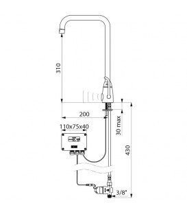 Mitigeur électronique TEMPOMATIC MIX PRO