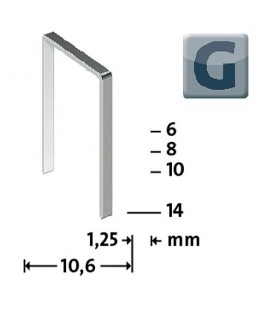 Agrafes Type G 11/8 zinguées Emballage 5000 pièces