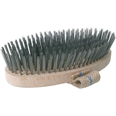 Brosse de façade avec sangle Fil d'acier 35 mm, 9 rangs