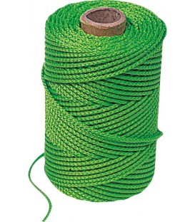 Corde spéciale pour gouttières avec couche intermédiaire - 75 m vert fluo
