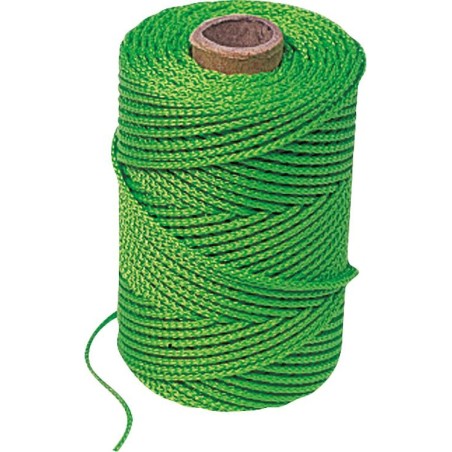 Corde spéciale pour gouttières avec couche intermédiaire - 75 m vert fluo