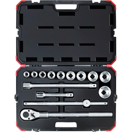 Kit de clés à douille GEDORE red Type 8100.00 3/4 , 14 pièces