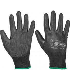 Gants de montage en nylon noir, taille M 1 paire