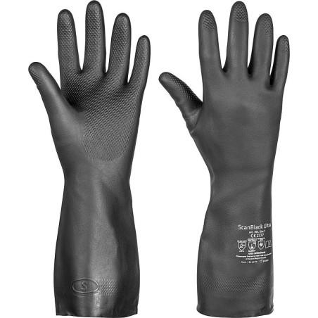 Gants de travail, Néoprène protection chimique, taille 10