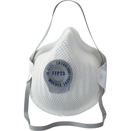 Masque protection respiratoire FFP2 No. D Activ Form avec clapet d'aeration, 20 pcs
