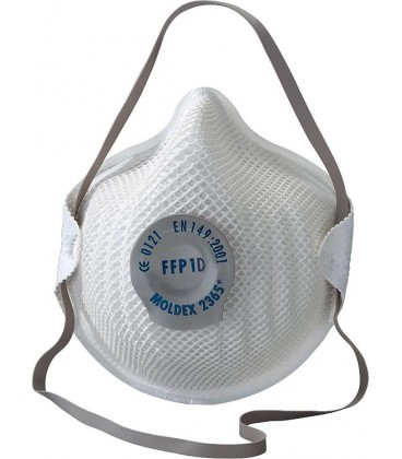 Masque protection respiratoire FFP1 No. D Forme active avec clapet d'aeration, 20 pcs