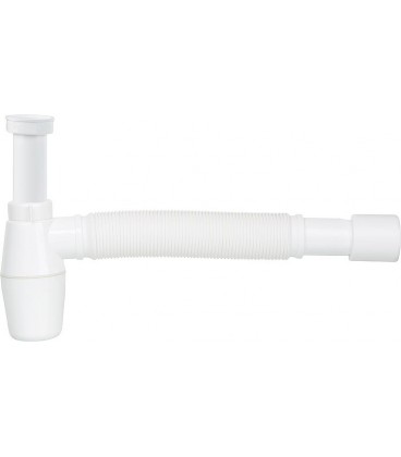 Siphon DN40 (1 1/2), Dim.: 40-50mm plastique blanc