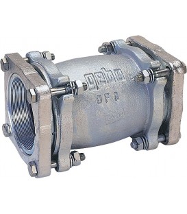 Accoup de serrage en fonte malleable fem/fem, Gaz PN 1, eau PN 16, Type OF 3 (88,9)