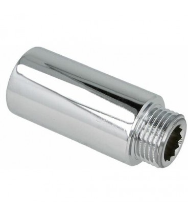 Rallonge de robinet LUX Laiton chrome DN 15 (1/2") x 40 mm