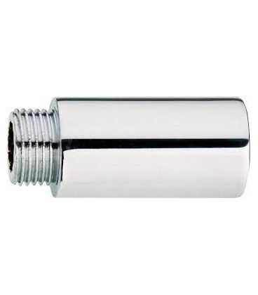 Tube de rallonge LUX, DN15 (1/2") x 65 mm laiton chromé