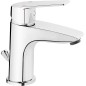 Mitigeur lavabo Gastona chrome, avec garniture d'ecoulem. entraxe 104mm