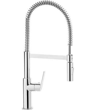 Mitigeur evier Gastona chrome, bec orientable avec ressort, entraxe 220mm