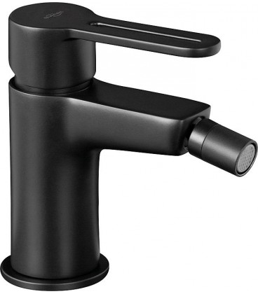 Mitigeur bidet Enzan Nero noir mat avec garniture d'ecoulement