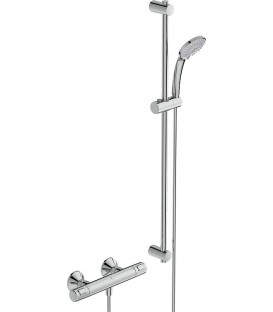 Kit de douche Ideal Standard avec thermostat, chrome Ceratherm25, 900 mm