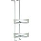 Etagère de porte emco systeme 2 chrome avec 2 paniers d'angle ajustables, 184,5x703x195 mm