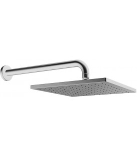 Hansaviva Douchette 250x250mm laiton chrome, DN15 (1/12) avec bras de douche 357mm,Ø 23mm