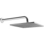 Hansaviva Douchette 250x250mm laiton chrome, DN15 (1/12) avec bras de douche 357mm,Ø 23mm