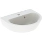 Lavabo Geberit Renova blanc lxhxp 450x173x360mm 1 trou robinet, écoul. inclus