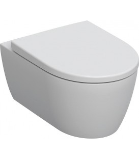 CombiPack Geberit Icon WC-suspendu blanc, sans rebord, abattant-WC softclose, QuickRelease