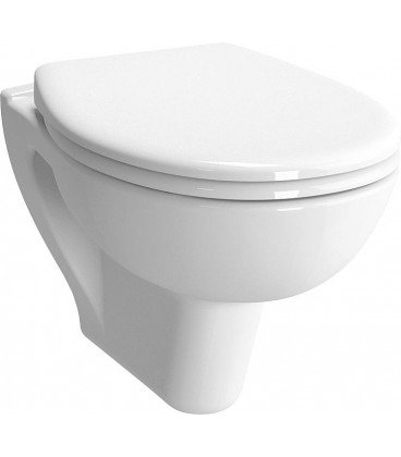 WC suspendu Vitra S20 blanc sans rebord forme ronde lxhxp 355x350x520mm