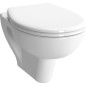 WC suspendu Vitra S20 blanc sans rebord forme ronde lxhxp 355x350x520mm