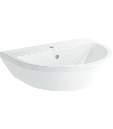 Vasque Vitra Integra ronde 545x450mm blanc avec trop plein 1 trou robinet milieu