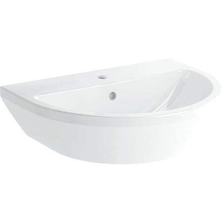 Vasque VitrA Integra ronde 545x450mm, blanc, avec trop-plein 1 trou robinet milieu