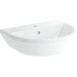 Vasque Vitra Integra ronde 545x450mm blanc avec trop plein 1 trou robinet milieu