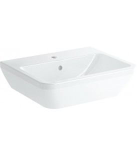 Vasque VitrA Integra carré 550x450mm, blanc, avec trop-plein 1 trou robinet milieu
