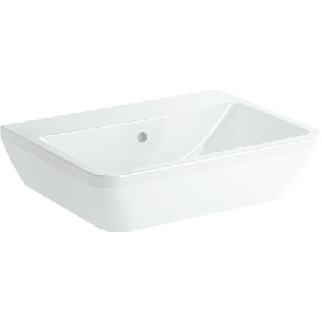 Vasque VitrA Integra carré 680x490mm, blanc, avec trop-plein 1 trou robinet milieu