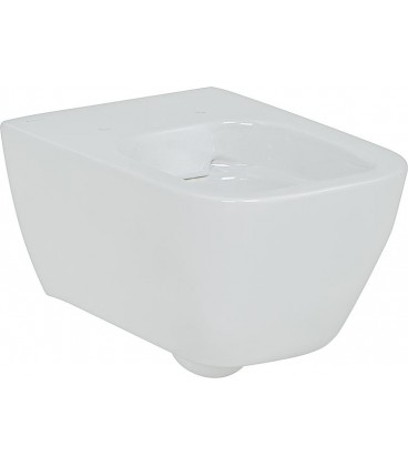 WC suspendu Geberit Smyle Square sans rebord, blanc lxhxp 350x330x540mm