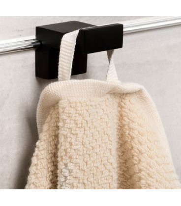 Crochet simple laiton noir