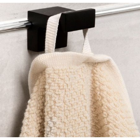 Crochet simple laiton noir
