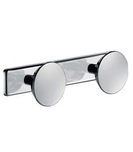 Porte-vêtement 2 têtes inox poli brillant : réf. 302