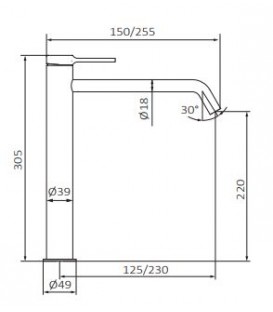 Mitigeur lavabo Time Male XXL