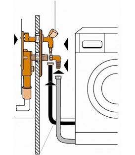 Siphon encastré pour lave-vaisselle BANYO