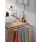 Porte-serviettes emco trend chrome double bras rigide 430mm