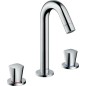 Mitigeur vasque Hansgrohe Logis avec robinetterie d'écoulement chrome