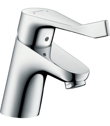 Mitigeur vasque Hansgrohe 70 Focus Care, avec robinetterie d'écoulement, chrome