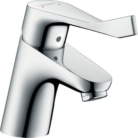 Mitigeur vasque Hansgrohe 70 Focus Care, avec robinetterie d'écoulement, chrome