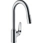 Mitigeur d'évier Hansgrohe 220 Focus M42, avec douchette de vaisselle extract., pivotant