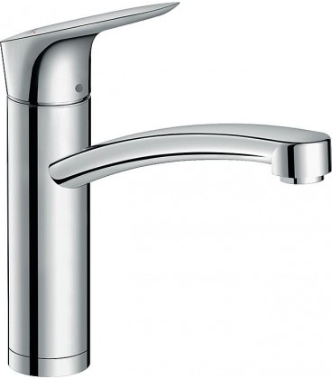 Mitigeur d'évier Hansgrohe 160 Logis M31, chrome plage de pivotement 150°