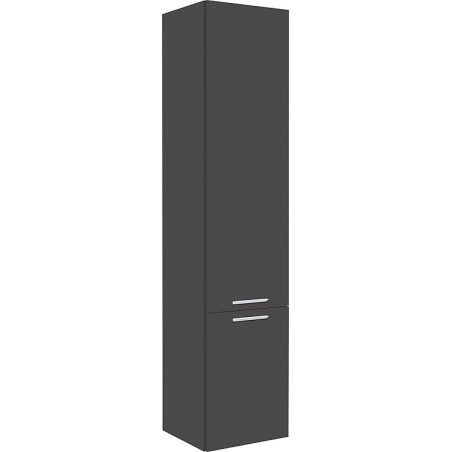 colonne serie MBK 2 portes anthracite brillant, butée a droite 350x1625x370mm