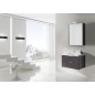 Kit de meubles de bain EPIL MBF anthracite brillant 2 tiroirs largeur 710mm