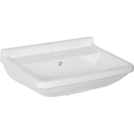 Vasque Duravit Starck 3 en ceramique, avec trop-plein 600 mm, blanc lxhP: 600x190x450 mm