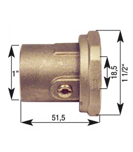 Robinet d'arret a boisseau sphérique type Mini Pump raccords 1" x 1 1/2"