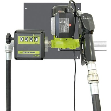 Pompe à palettes electro TecPump 600Z400 système avec compteur analogue