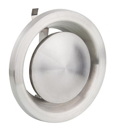 Element d'aération AEE 125 inox raccord Ø 125 mm ext. Ø 160 mm